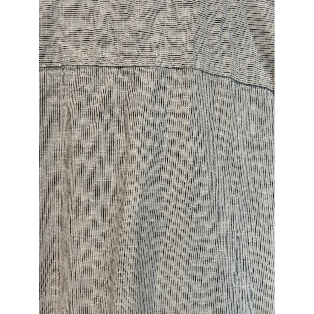 Christopher & Banks Womens Large Blue White Striped Cotton Button Down Shirt L - Picture 7 of 7